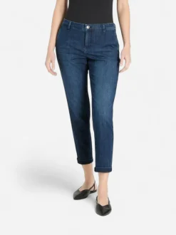 Mac naisten farkut Chino Turn Up, sininen indigo