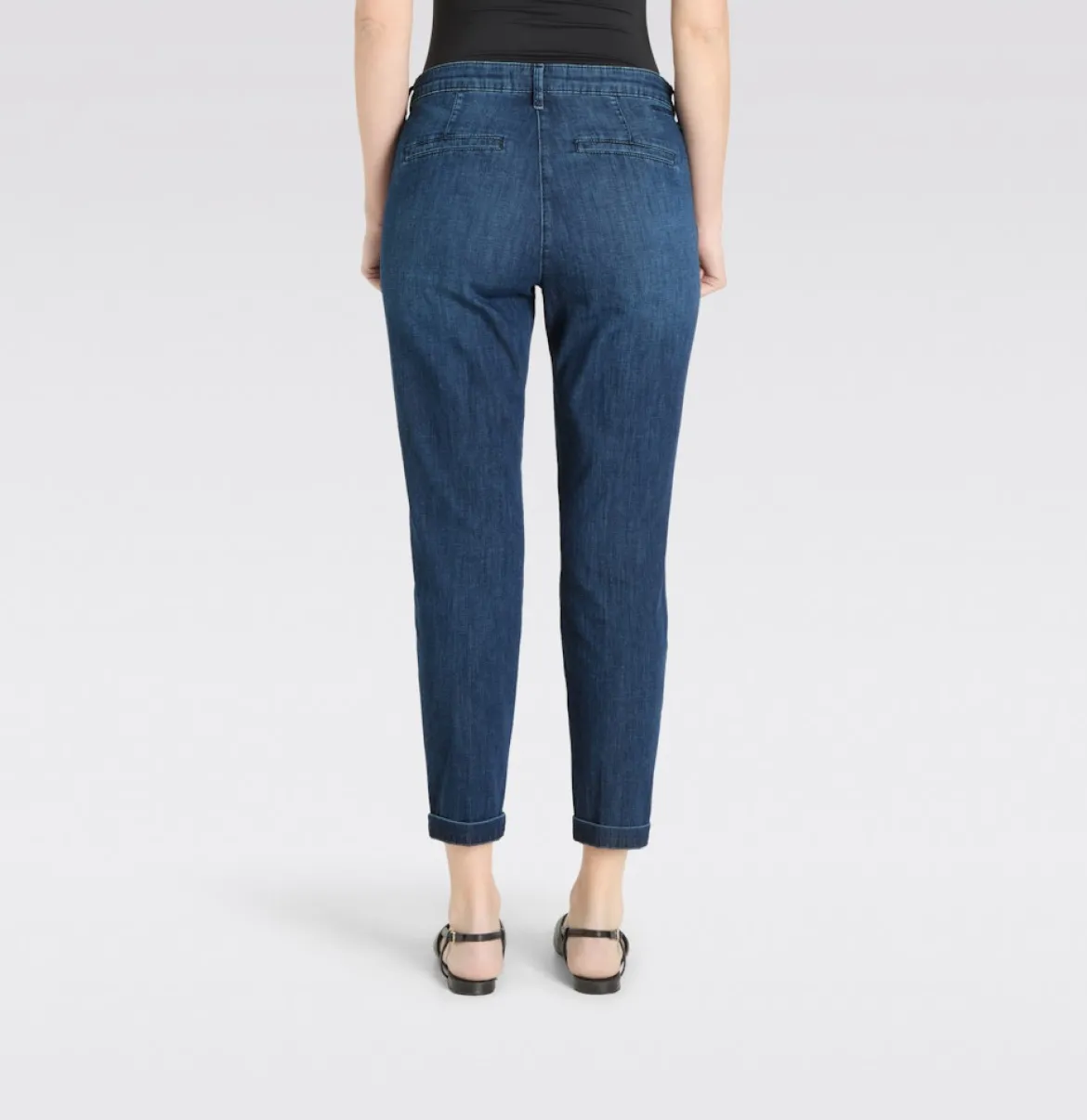 Mac naisten farkut Chino Turn Up, sininen indigo