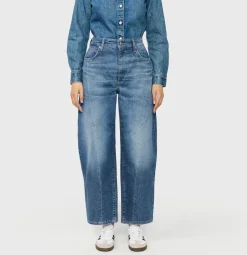 Mac naisten farkut Dakota Barrel Seam, sininen, indigo