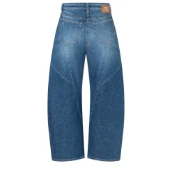 Mac naisten farkut Dakota Barrel Seam, sininen, indigo