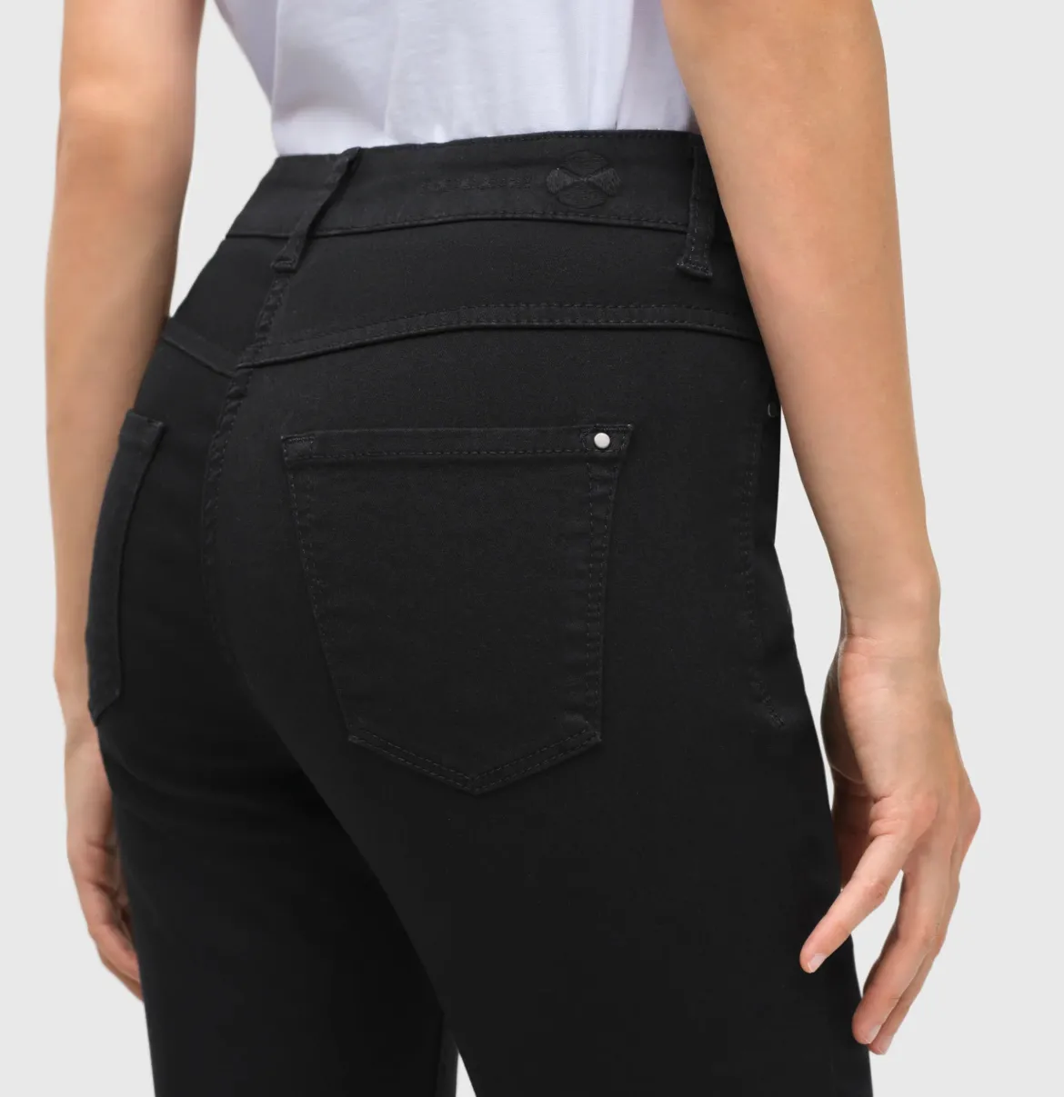 Mac naisten farkut Dream Skinny D999, Musta