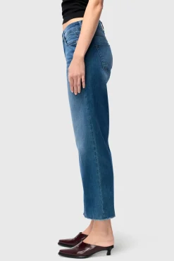 Mac naisten farkut Dream Wide Cropped, Indigo
