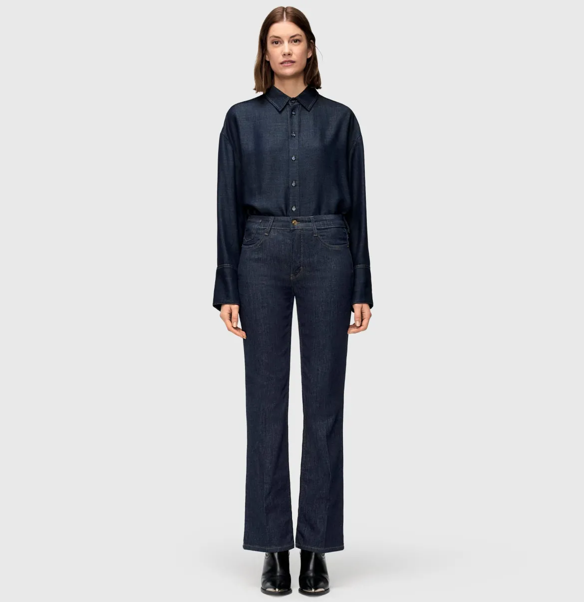 Mac naisten farkut, LAURA STRETCH DENIM Indigo