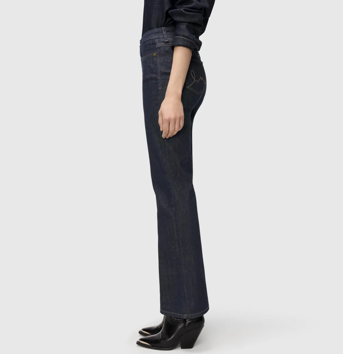 Mac naisten farkut, LAURA STRETCH DENIM Indigo