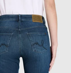 Mac naisten farkut Laura Stretch Denim, tummansininen