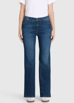 Mac naisten farkut Laura Stretch Denim, tummansininen