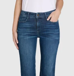Mac naisten farkut Laura Stretch Denim, tummansininen