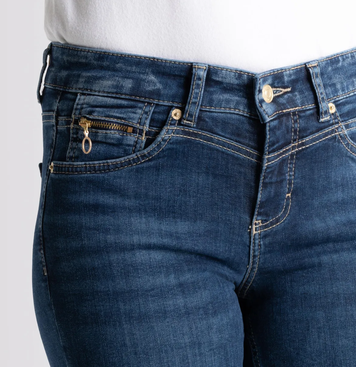 Mac Naisten Farkut, Rich Slim Sininen, Indigo