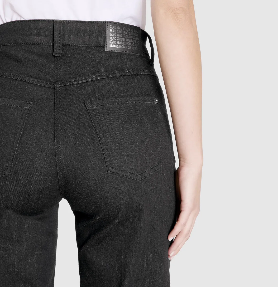 Mac naisten farkut Wide Stretch, musta
