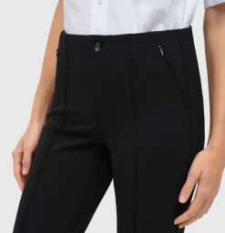 Mac naisten housut Anna Zip New, Musta