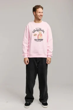 Makia collegepaita Seksipuhelin Sweatshirt, vaaleanpunainen