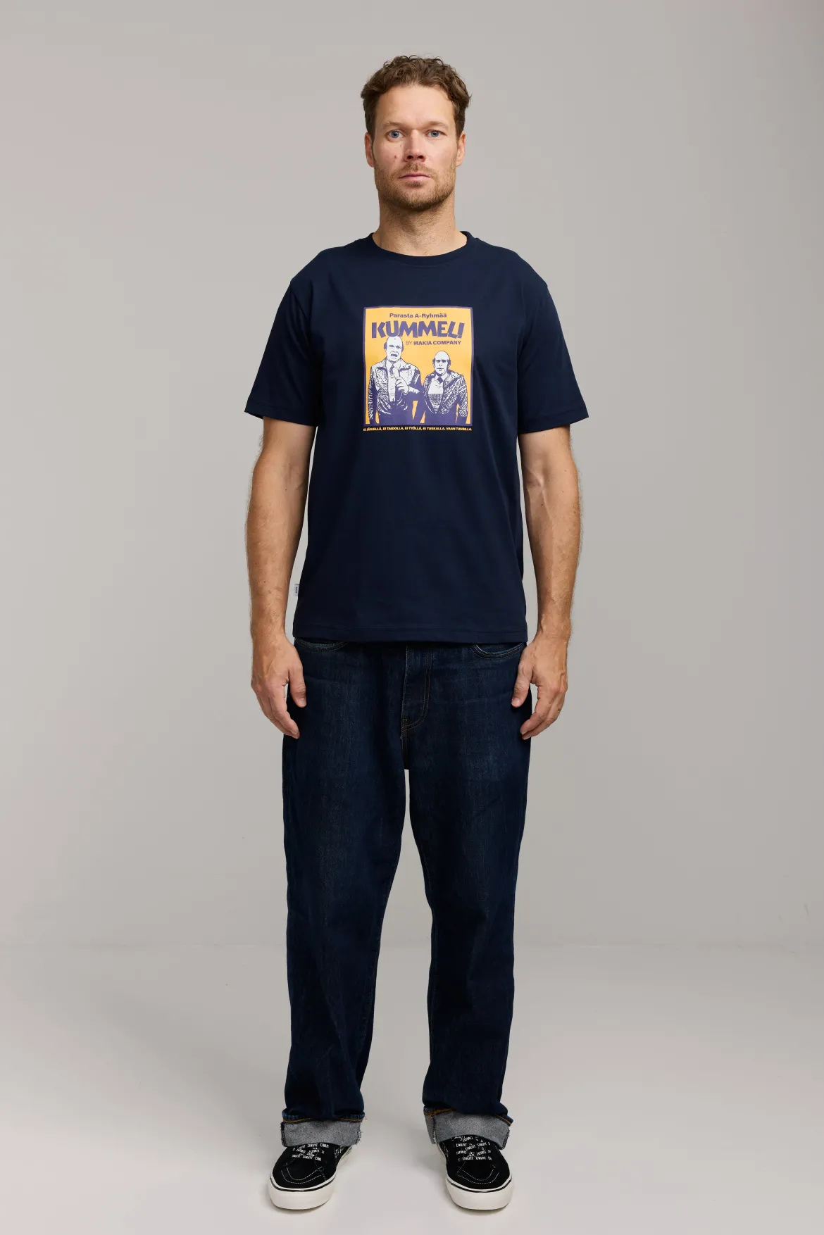 Makia Kummeli A-Ryhmä T-shirt, tummansininen