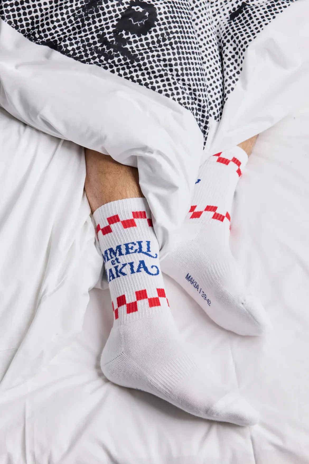 Makia Kummeli Gastronomie Socks, valkoinen