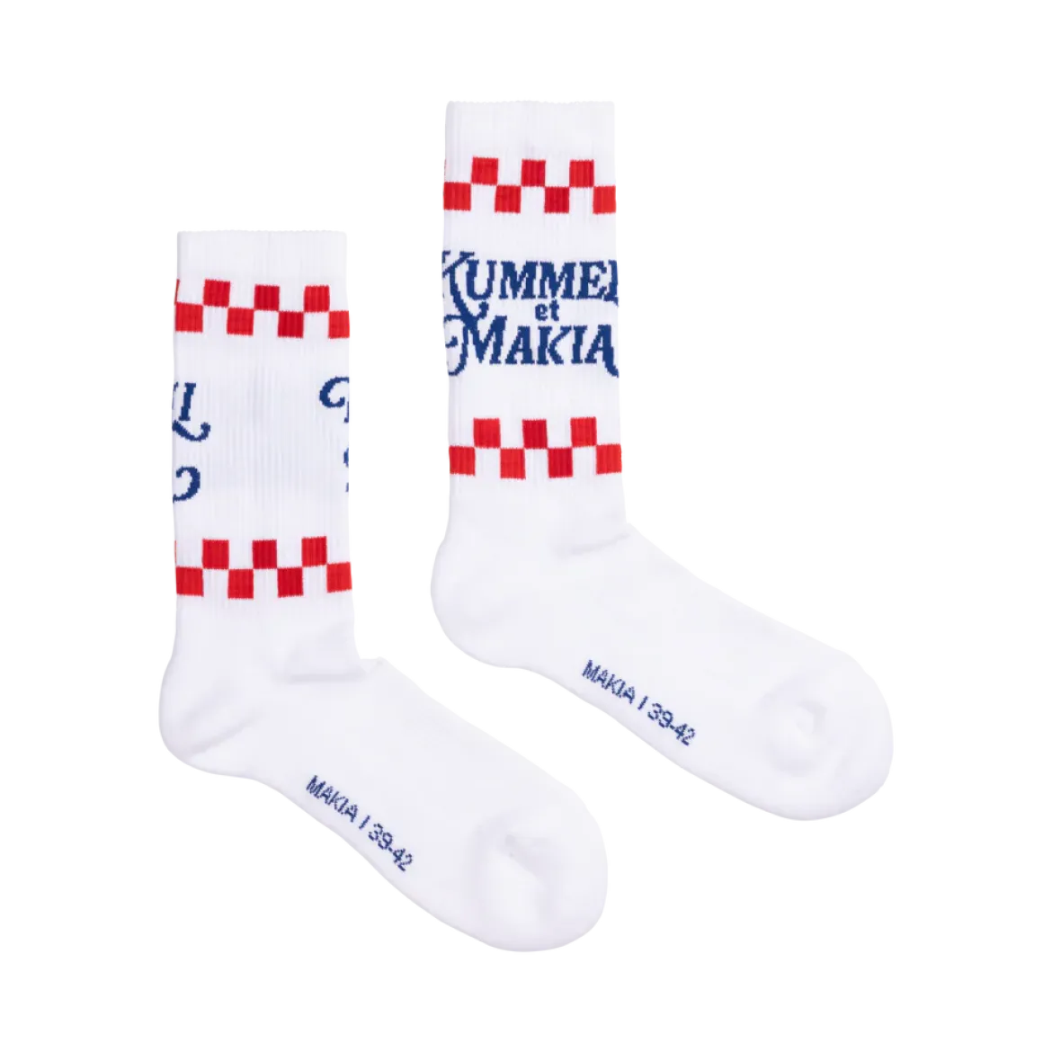 Makia Kummeli Gastronomie Socks, valkoinen