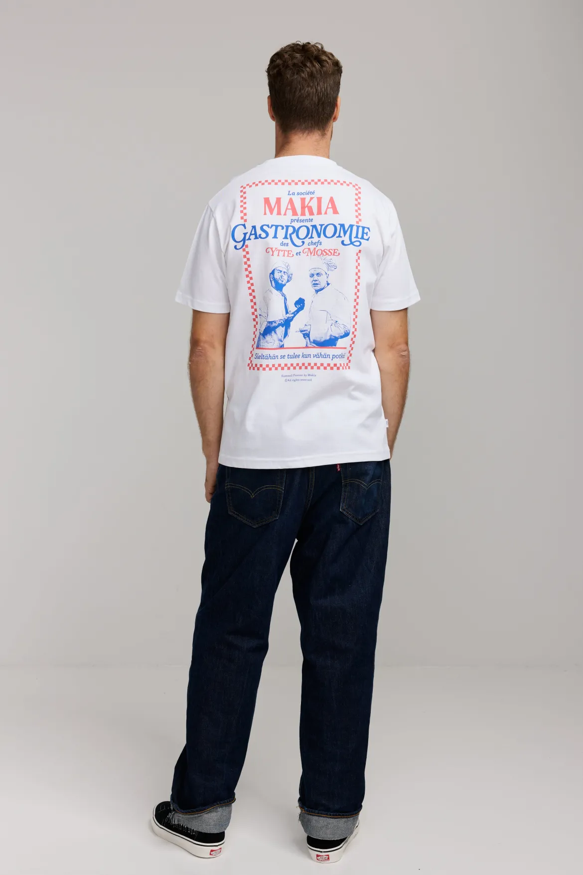 Makia Kummeli Gastronomie T-shirt, valkoinen