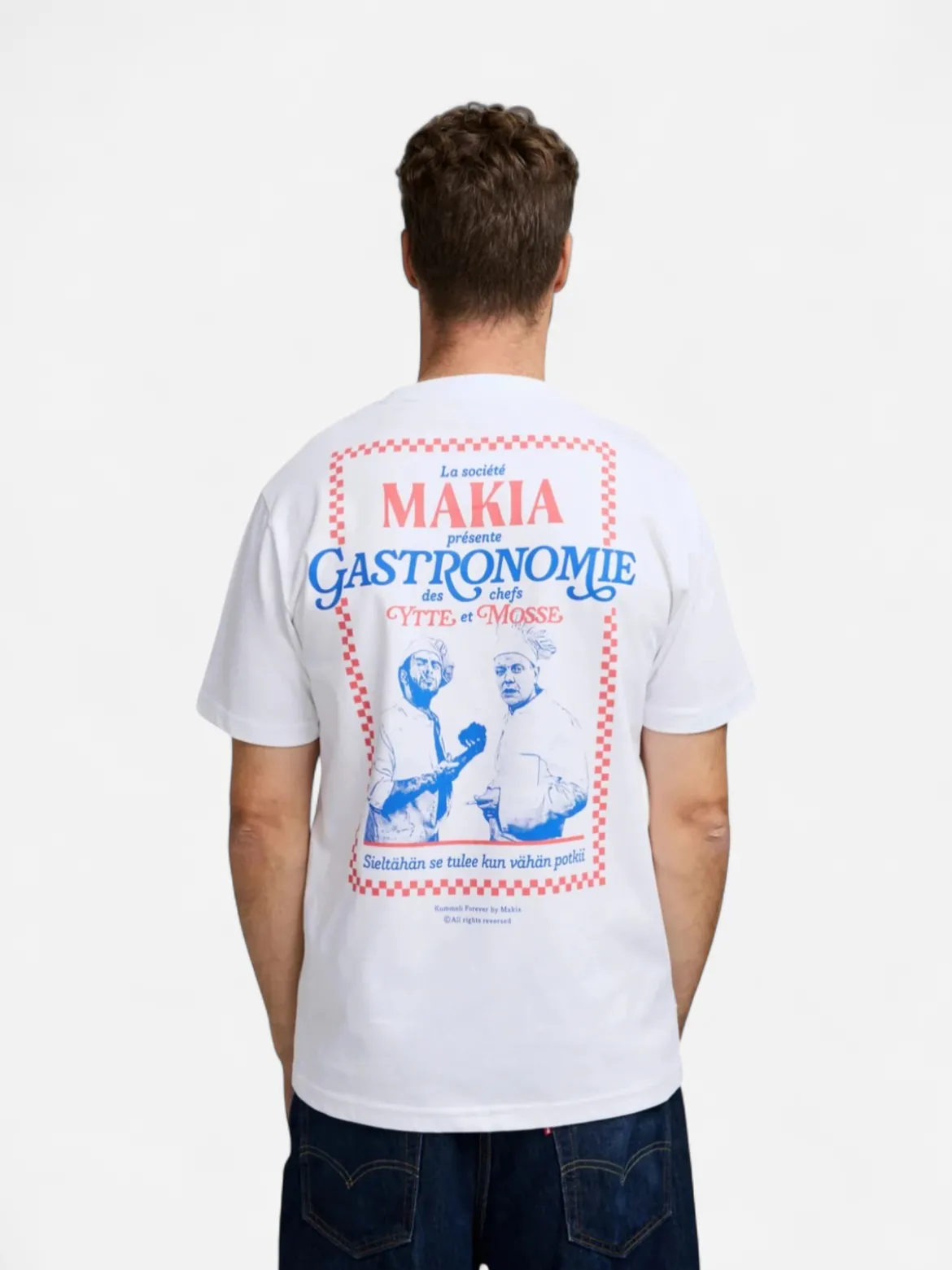 Makia Kummeli Gastronomie T-shirt, valkoinen