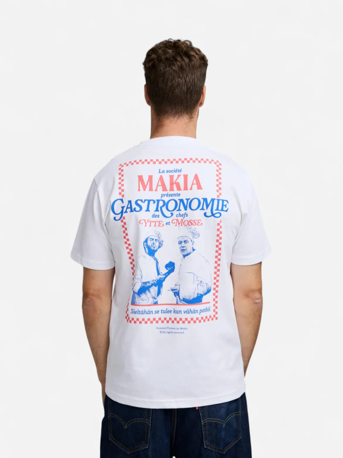Makia Kummeli Gastronomie T-shirt, valkoinen