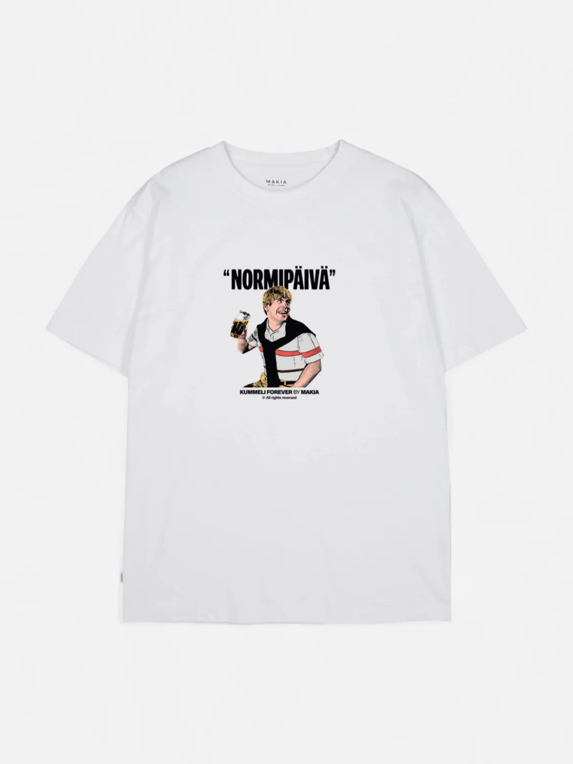 Makia Kummeli Normipäivä T-shirt, valkoinen