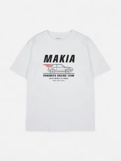 Makia Kummeli Racing T-shirt, valkoinen