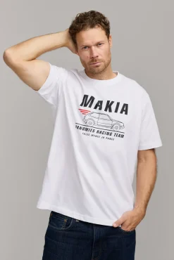 Makia Kummeli Racing T-shirt, valkoinen
