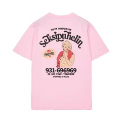 Makia Kummeli Seksipuhelin T-shirt, vaaleanpunainen