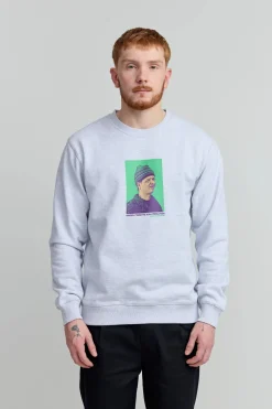 Makia Kummeli Ympäristöruutu Sweatshirt, vaaleanharmaa