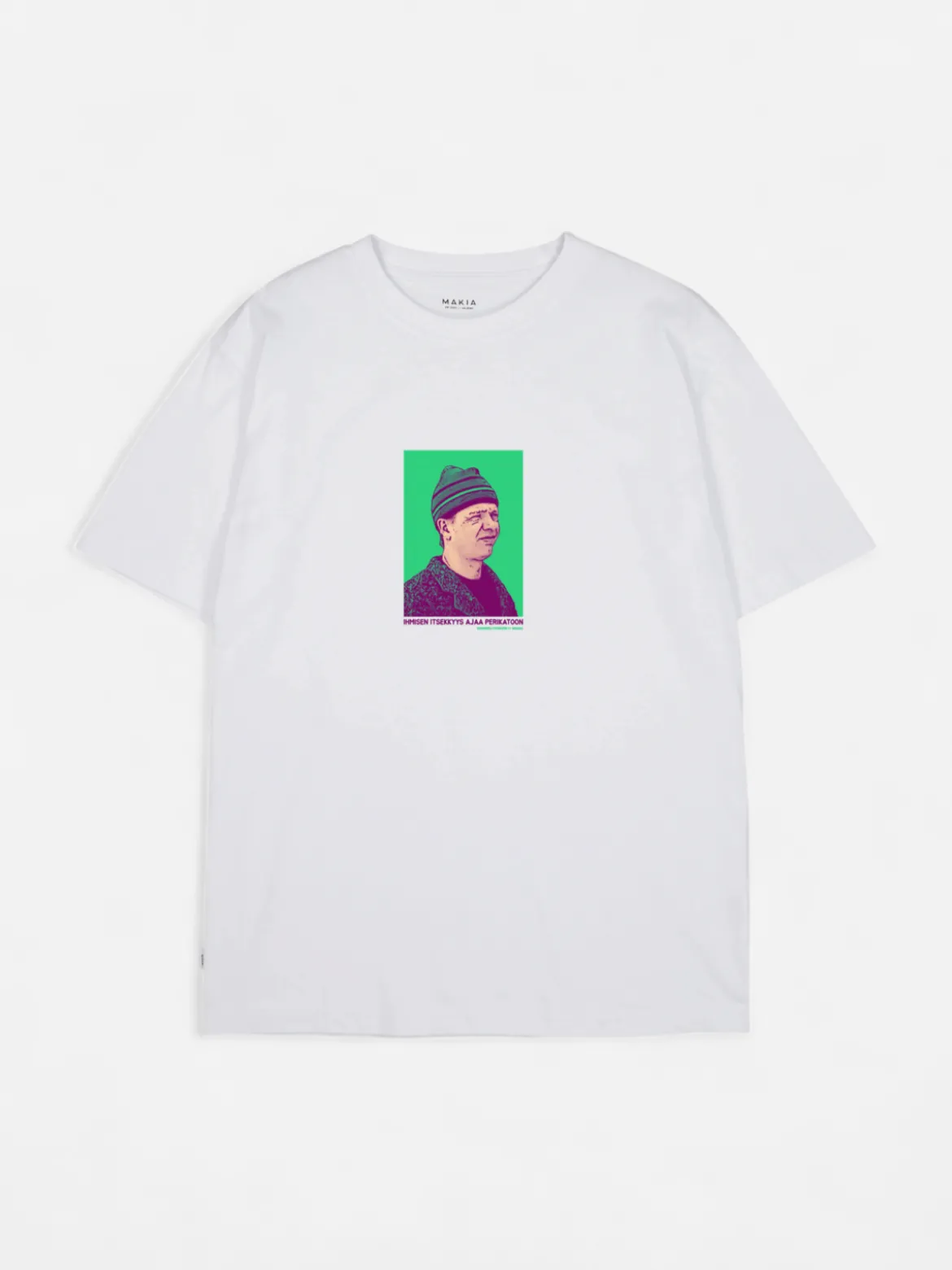 Makia Kummeli Ympäristöruutu T-shirt, valkoinen