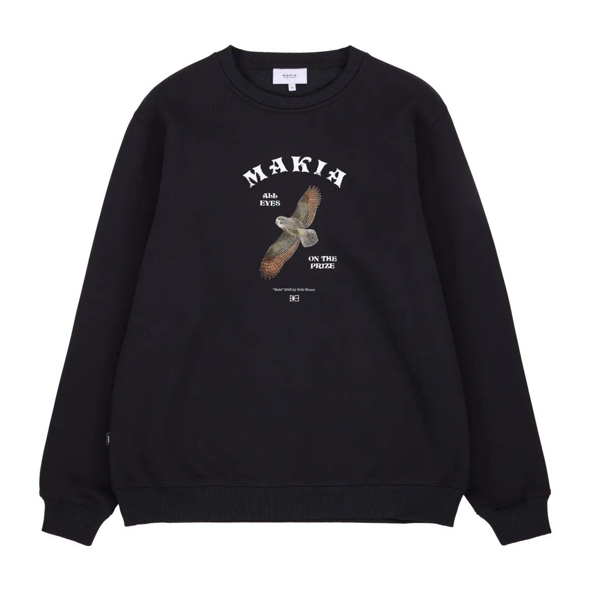 Makia miesten collegepaita Bubi Sweatshirt, musta