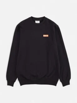 Makia miesten collegepaita Kekkonen Sweatshirt, musta