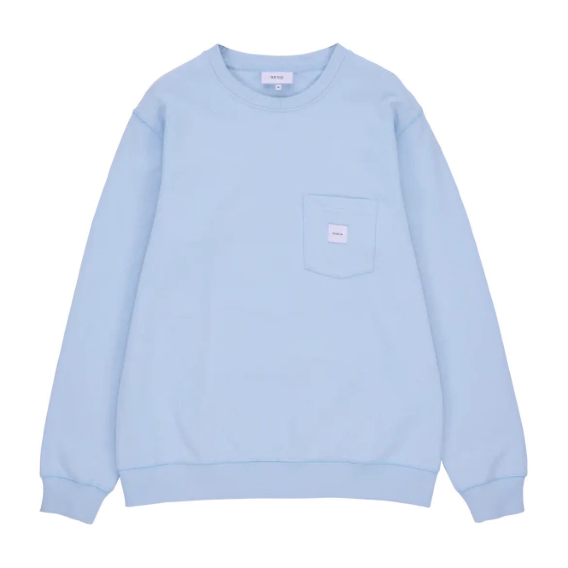 Makia miesten collegepaita Square Pocket Sweatshirt, vaaleansininen