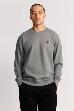 Makia miesten collegepusero, BERRY SWEATSHIRT Tummanvihreä