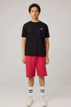 Makia miesten collegeshortsit Cove Sweatshorts, punainen