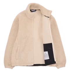 Makia miesten fleece, Lodge Zip Fleece Luonnonvalkoinen