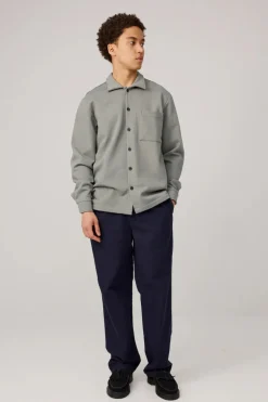 Makia miesten paitatakki Process Overshirt, vihreä
