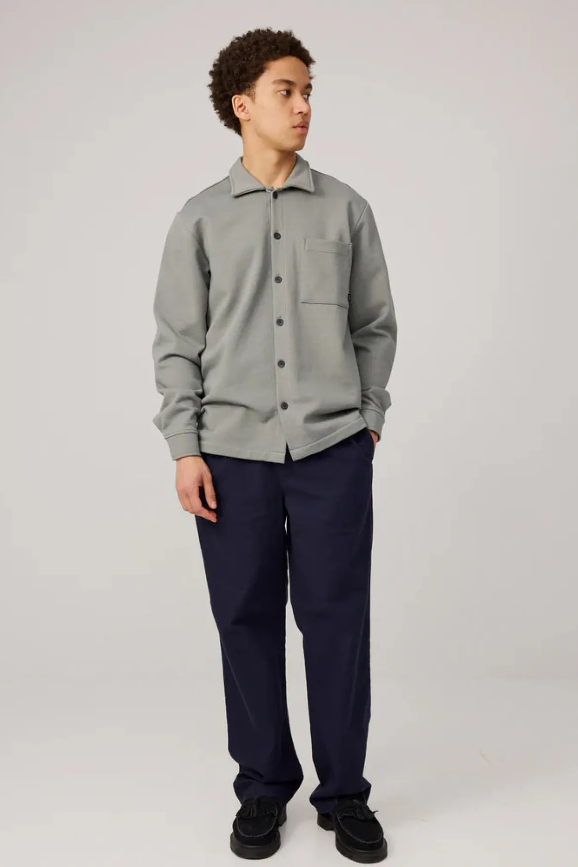 Makia miesten paitatakki Process Overshirt, vihreä