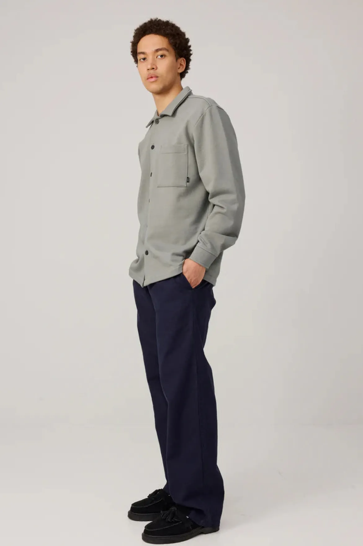 Makia miesten paitatakki Process Overshirt, vihreä