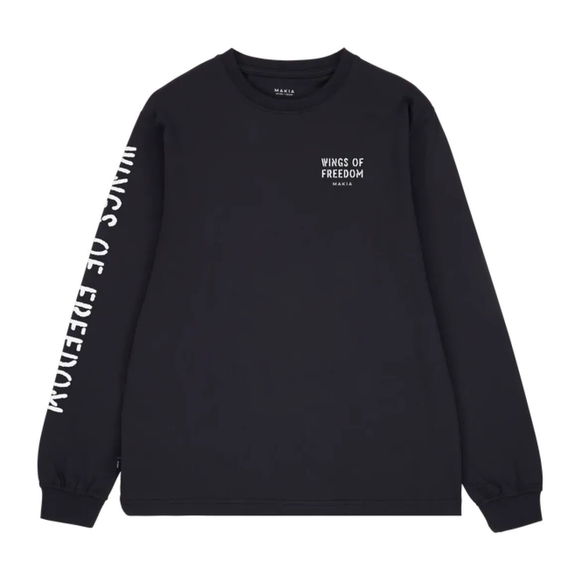 Makia miesten pitkähihainen paita Wings Long Sleeve, musta