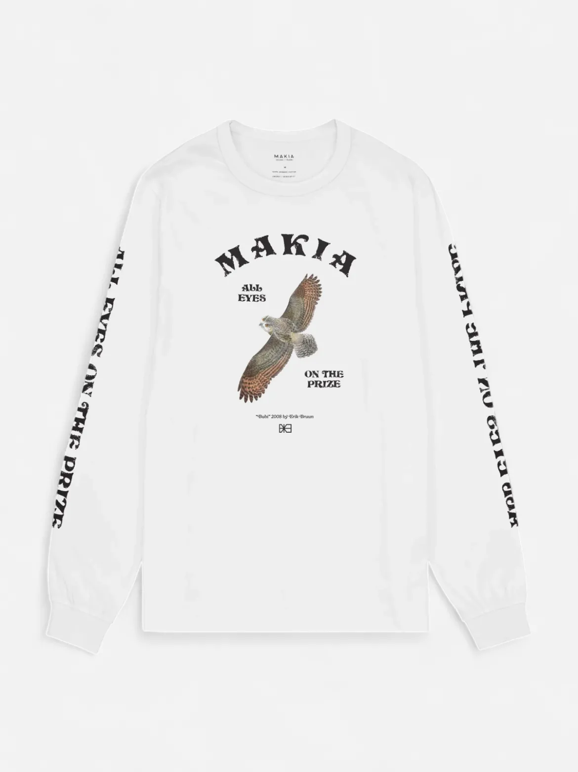 Makia miesten pitkähihainen paita Bubi Long Sleeve, valkoinen