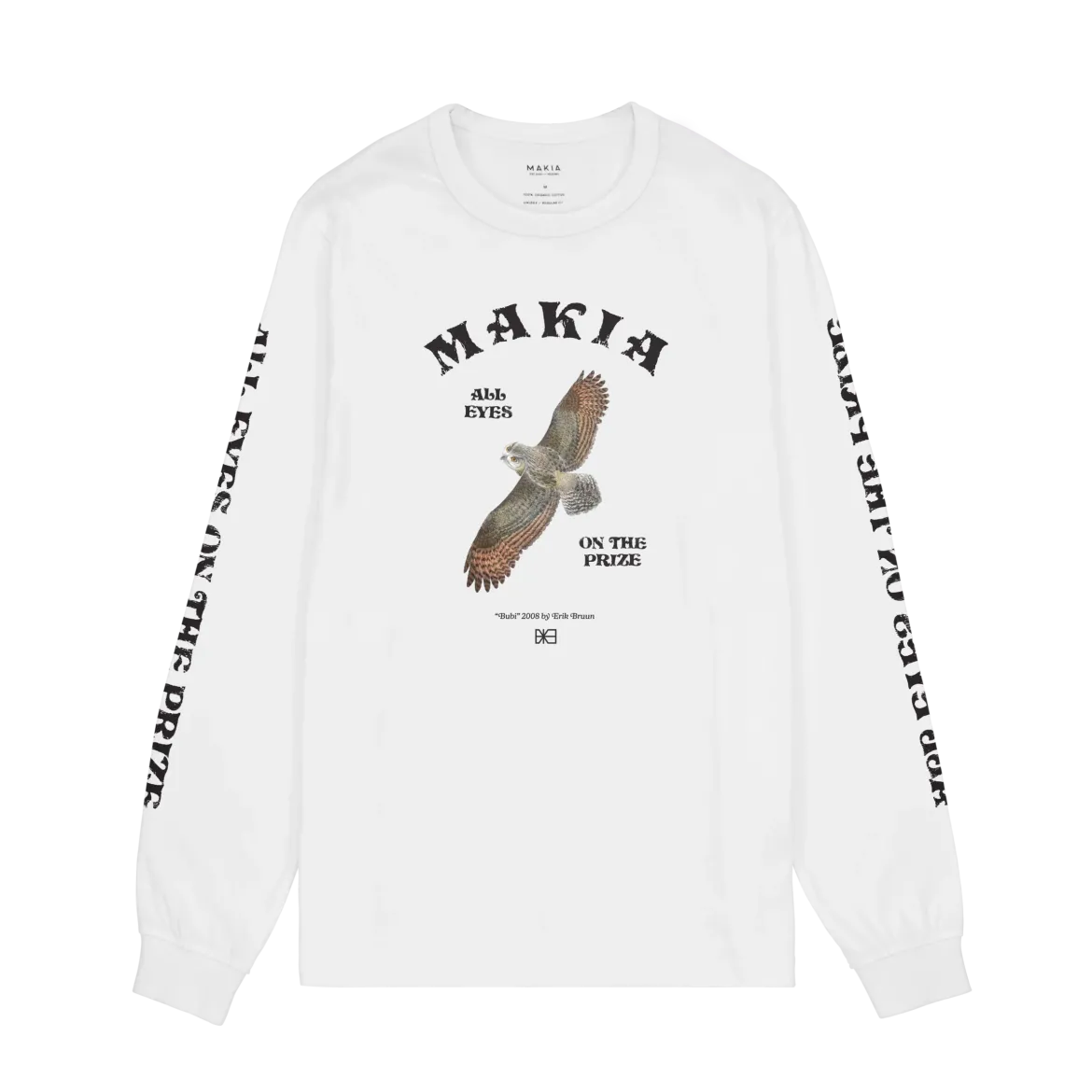 Makia miesten pitkähihainen paita Bubi Long Sleeve, valkoinen