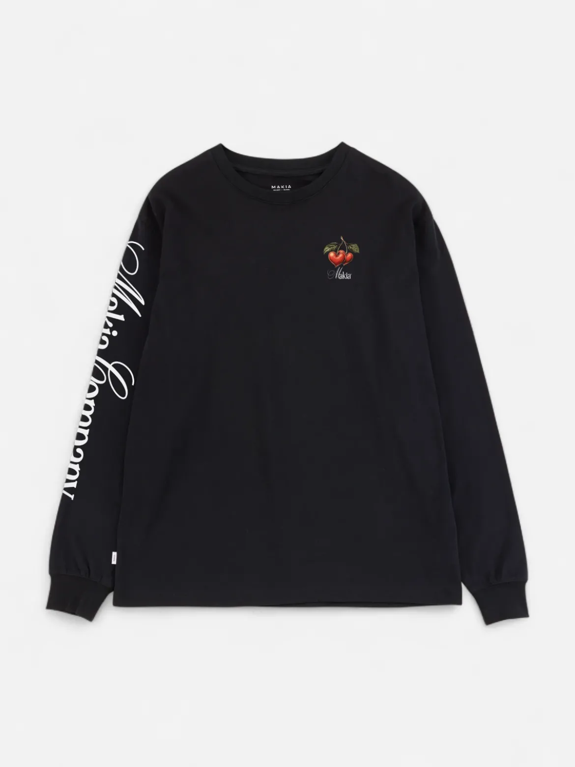 Makia miesten pitkähihainen paita Cherry Long Sleeve, musta