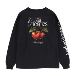 Makia miesten pitkähihainen paita Cherry Long Sleeve, musta