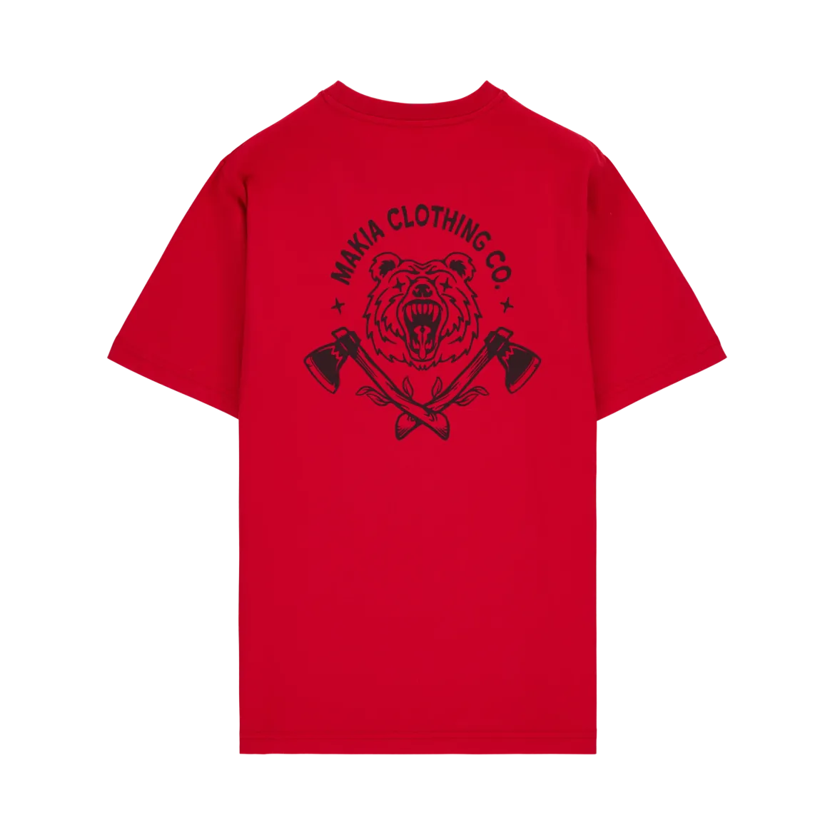 Makia miesten t-paita Bear T-shirt, punainen