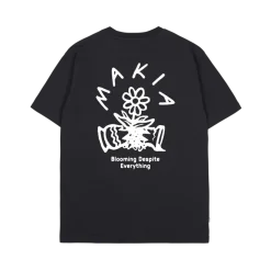 Makia Miesten T-Paita, BLOOMING T-SHIRT Musta