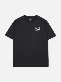 Makia Miesten T-Paita, BLOOMING T-SHIRT Musta