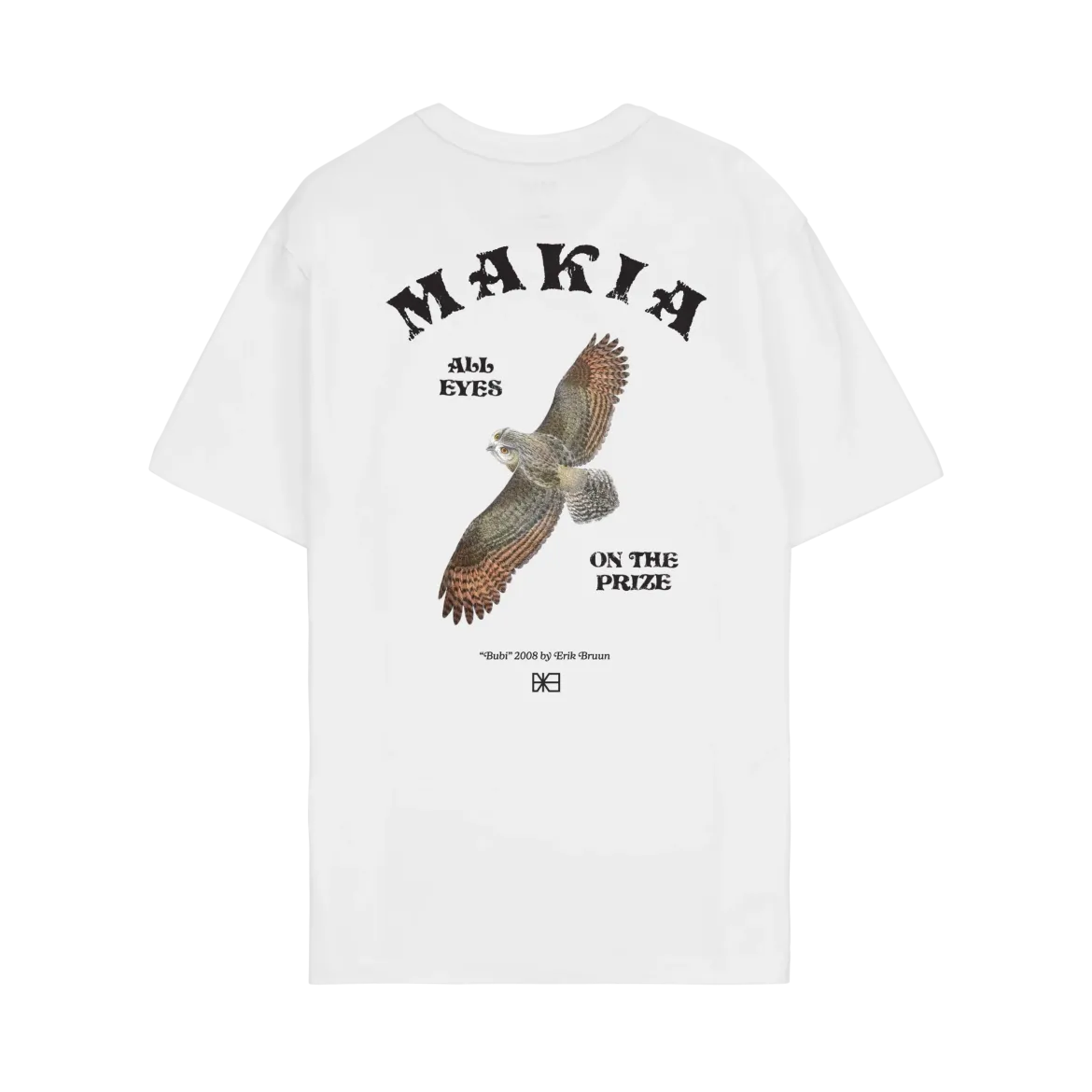 Makia miesten t-paita Bruun T-shirt, valkoinen