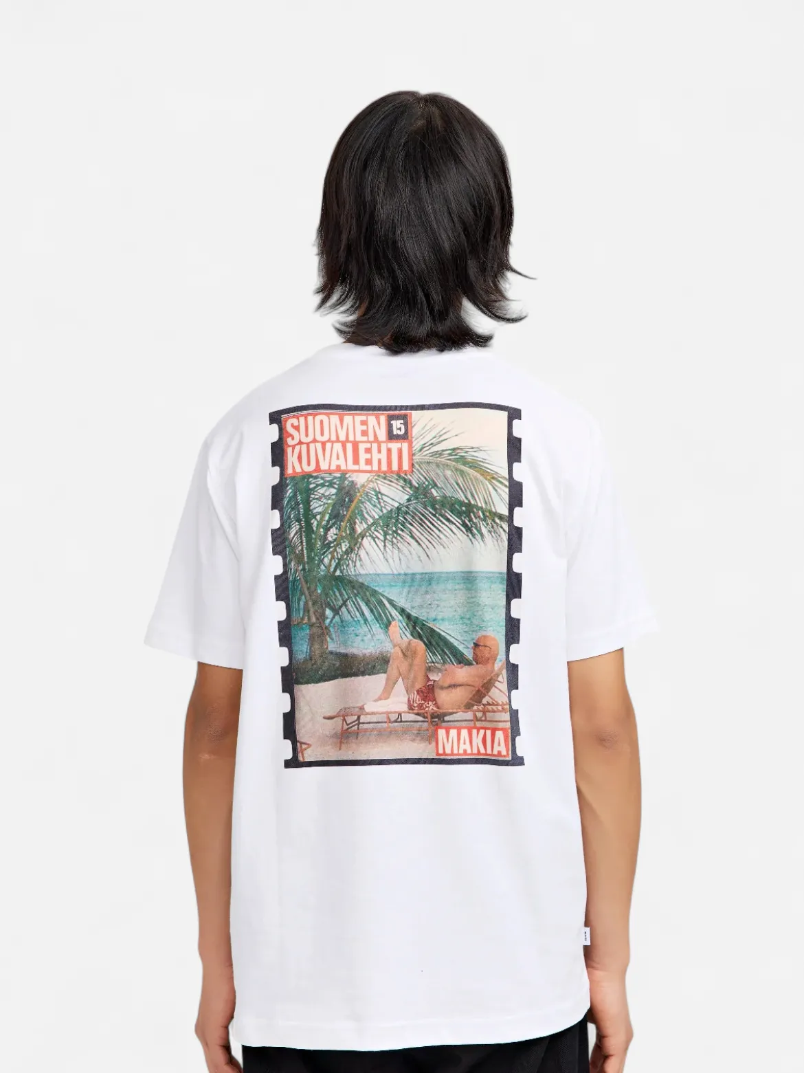 Makia miesten t-paita Kekkonen T-Shirt, valkoinen