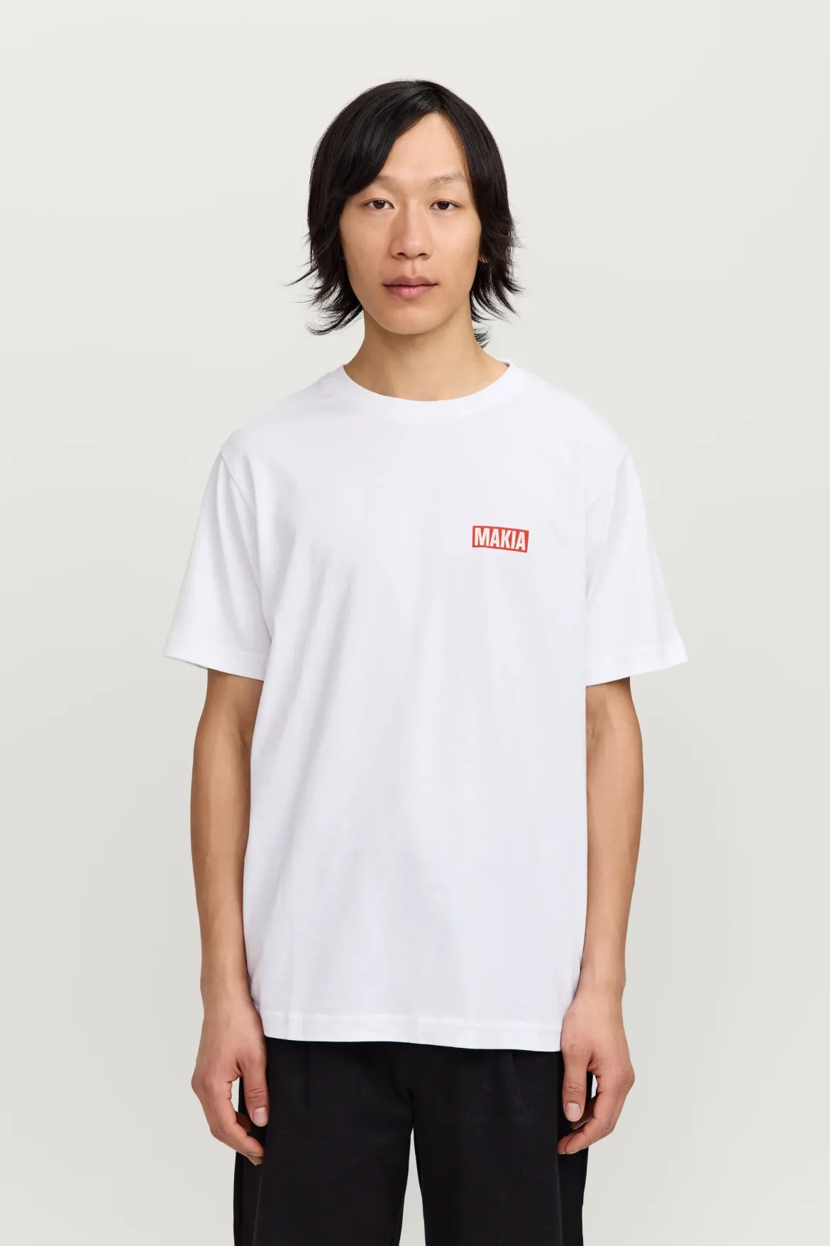 Makia miesten t-paita Kekkonen T-Shirt, valkoinen