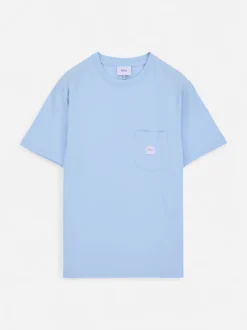 Makia miesten t-paita K Square Pocket t-shirt, vaaleansininen