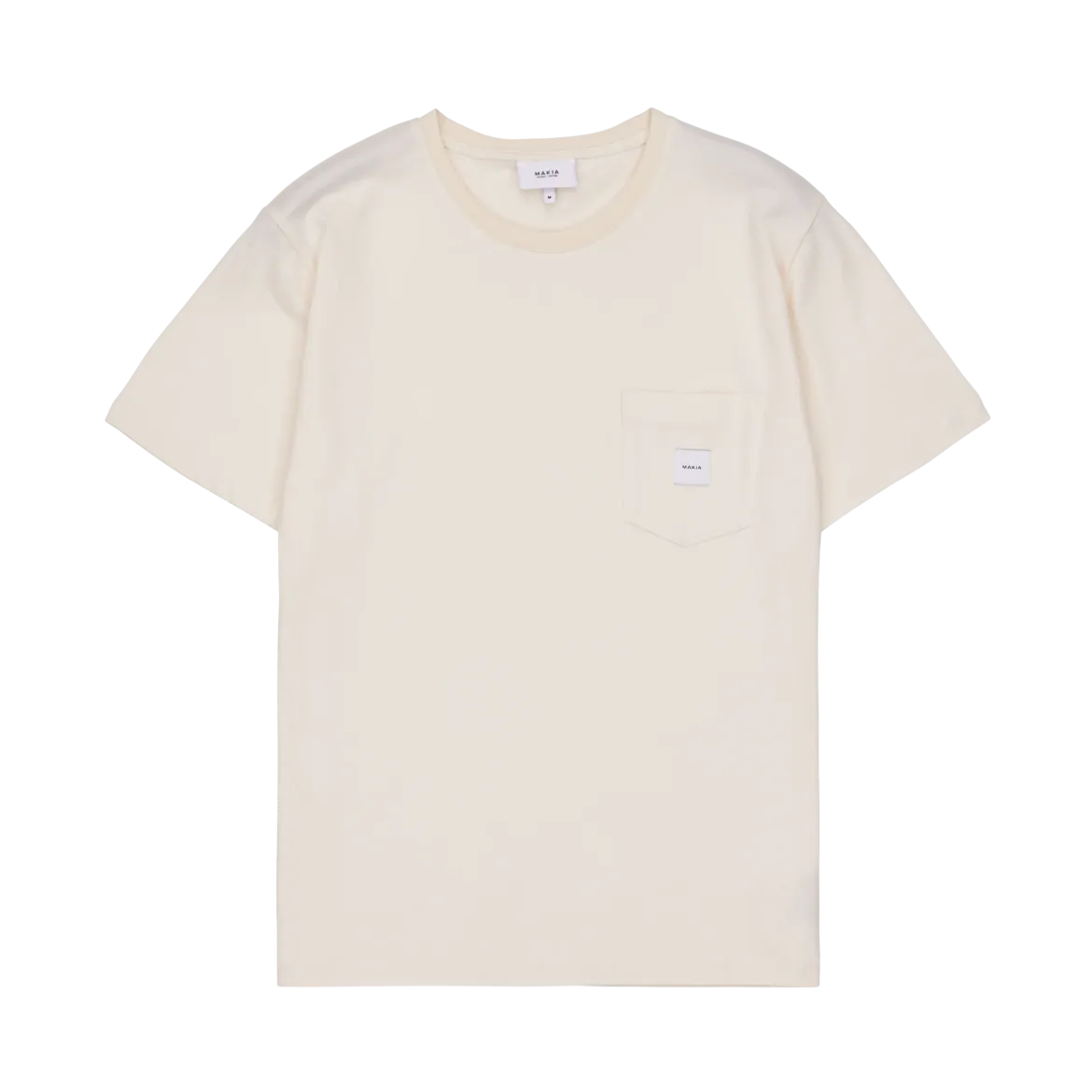Makia miesten t-paita K Square Pocket t-shirt, luonnonvalkoinen