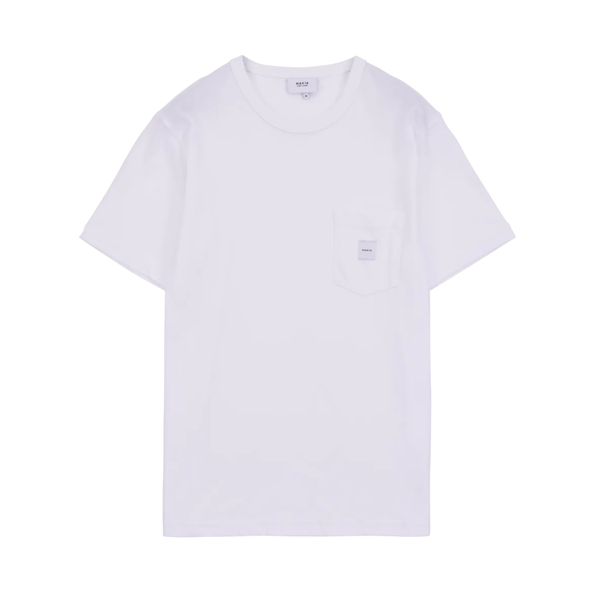 Makia miesten t-paita K Square Pocket t-shirt, valkoinen